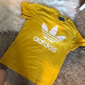 yellow adidas tee